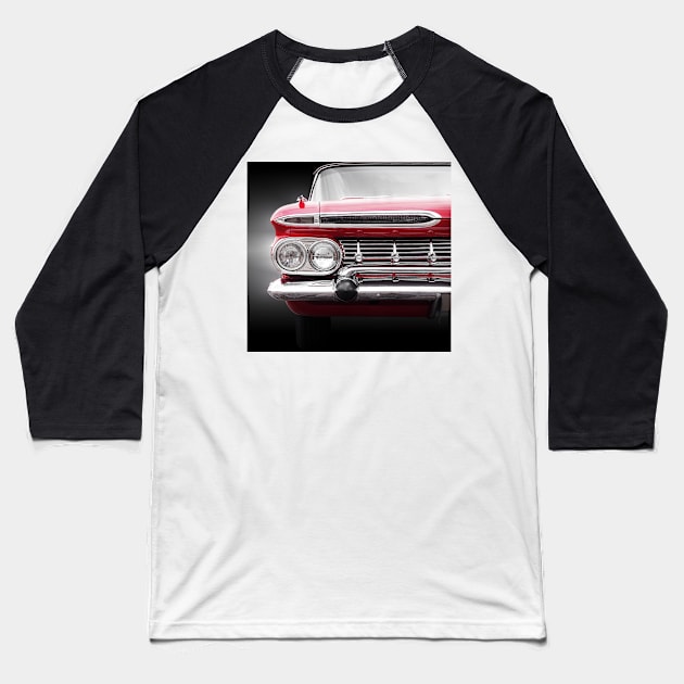 American classic car Impala 1959 Convertible Baseball T-Shirt by Beate Gube